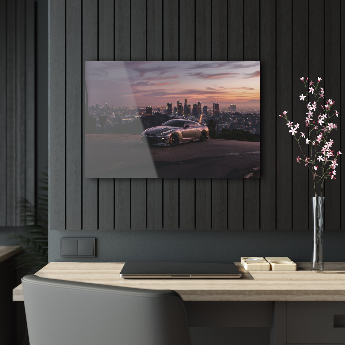 Nissan GTR R35- Mounted Acrylic Wall Art
