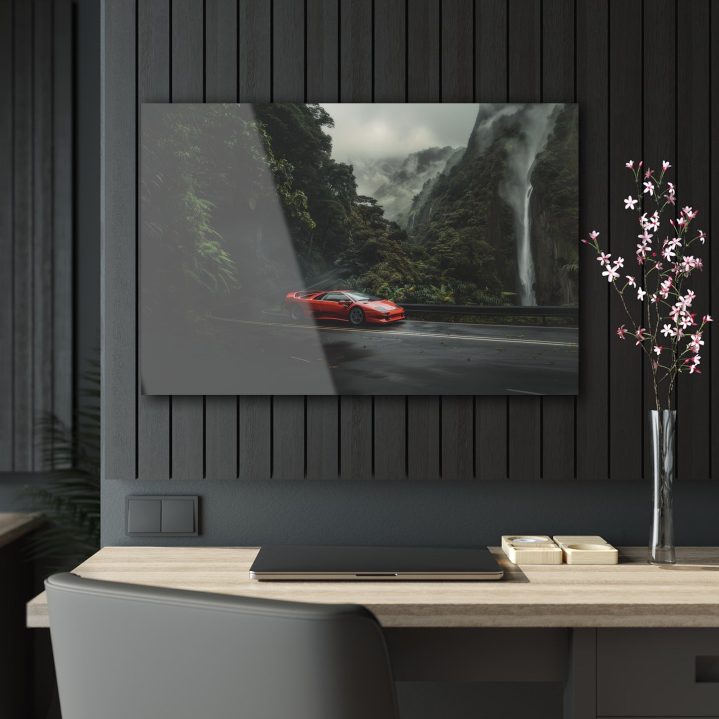 Lamborghini Diablo- Mounted Acrylic Wall Art