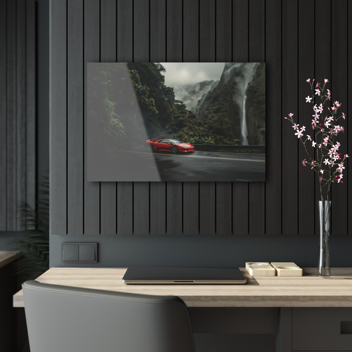 Lamborghini Diablo- Mounted Acrylic Wall Art