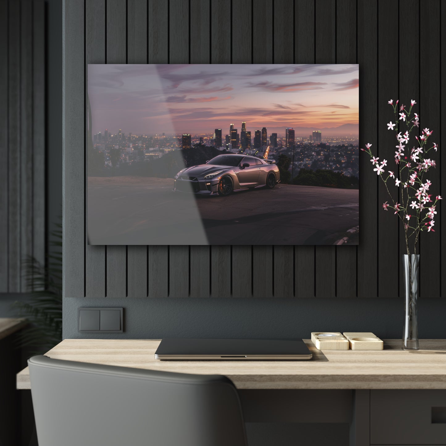 Nissan GTR R35- Mounted Acrylic Wall Art
