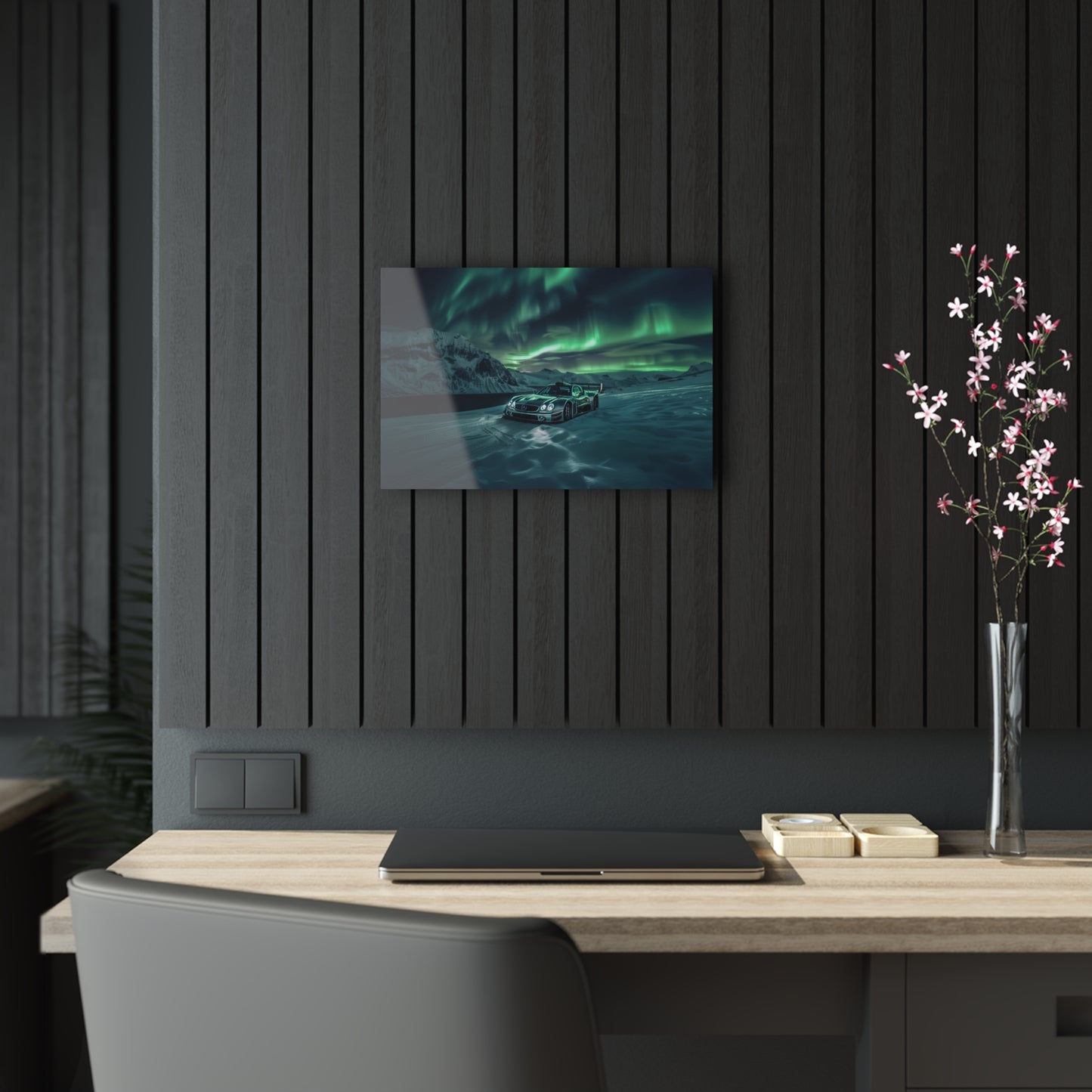 Mercedes CLK- Mounted Acrylic Wall Art