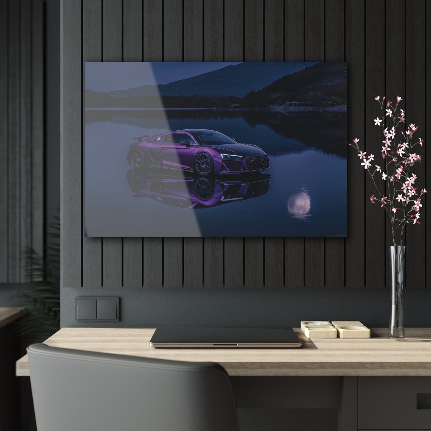 Audi R8- Mounted Acrylic Wall Art
