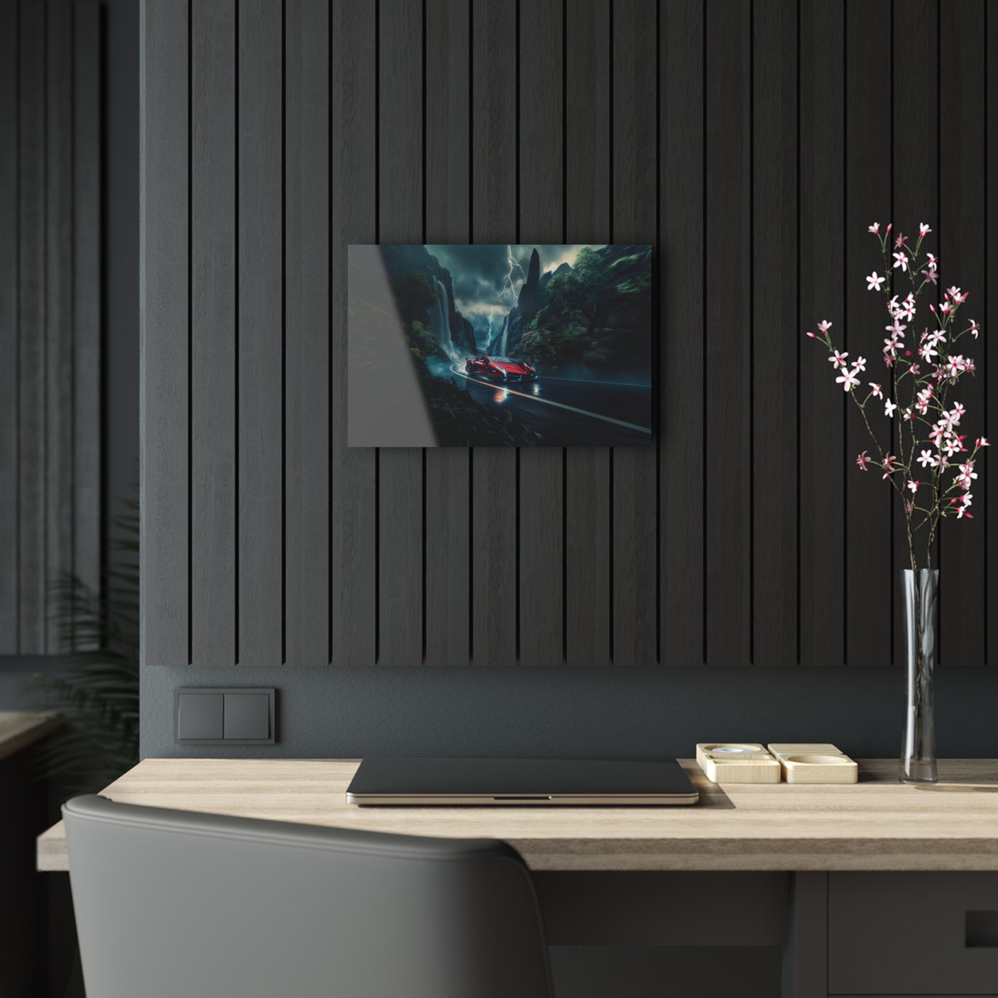 Lamborghini Veneno Roadster- Mounted Acrylic Wall Art