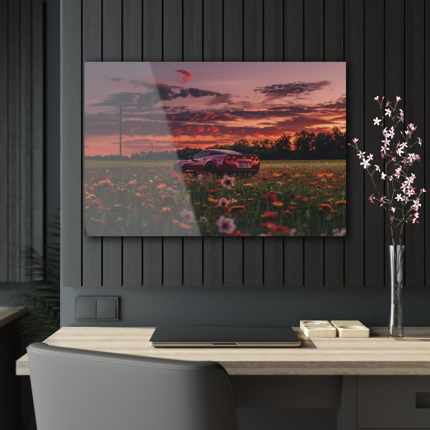 C6 Corvette Mounted Acrylic Wall Art