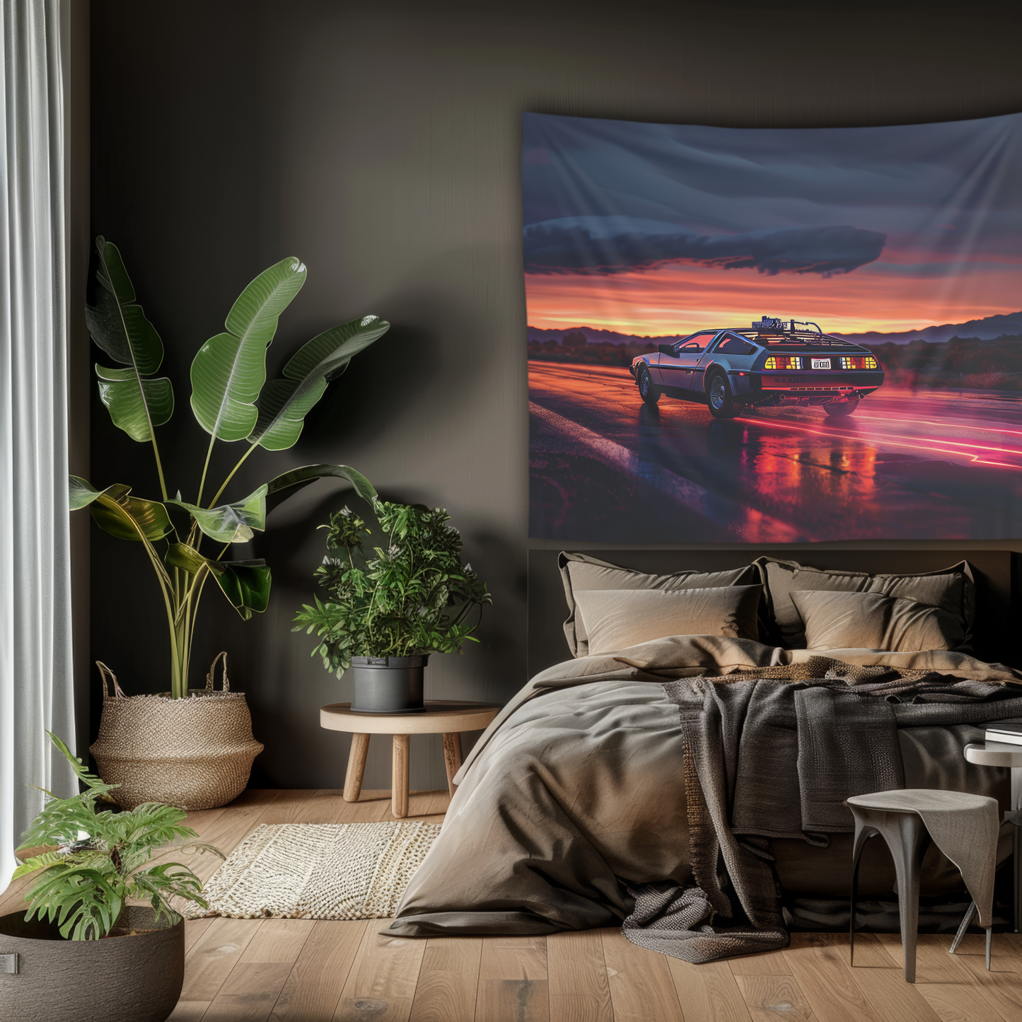 DMC DeLorean- Wall Art Tapestry