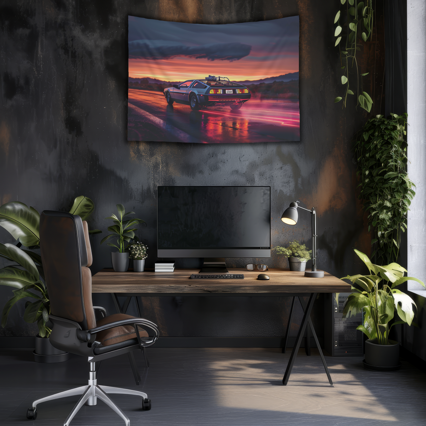 DMC DeLorean- Wall Art Tapestry