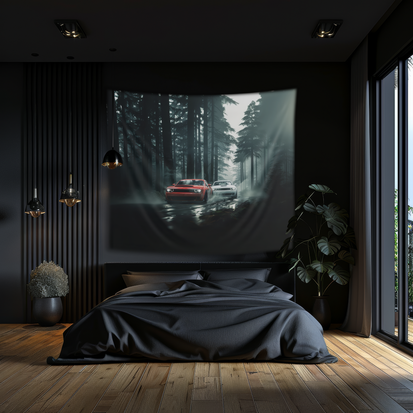 Dodge Hellcat- Wall Art Tapestry
