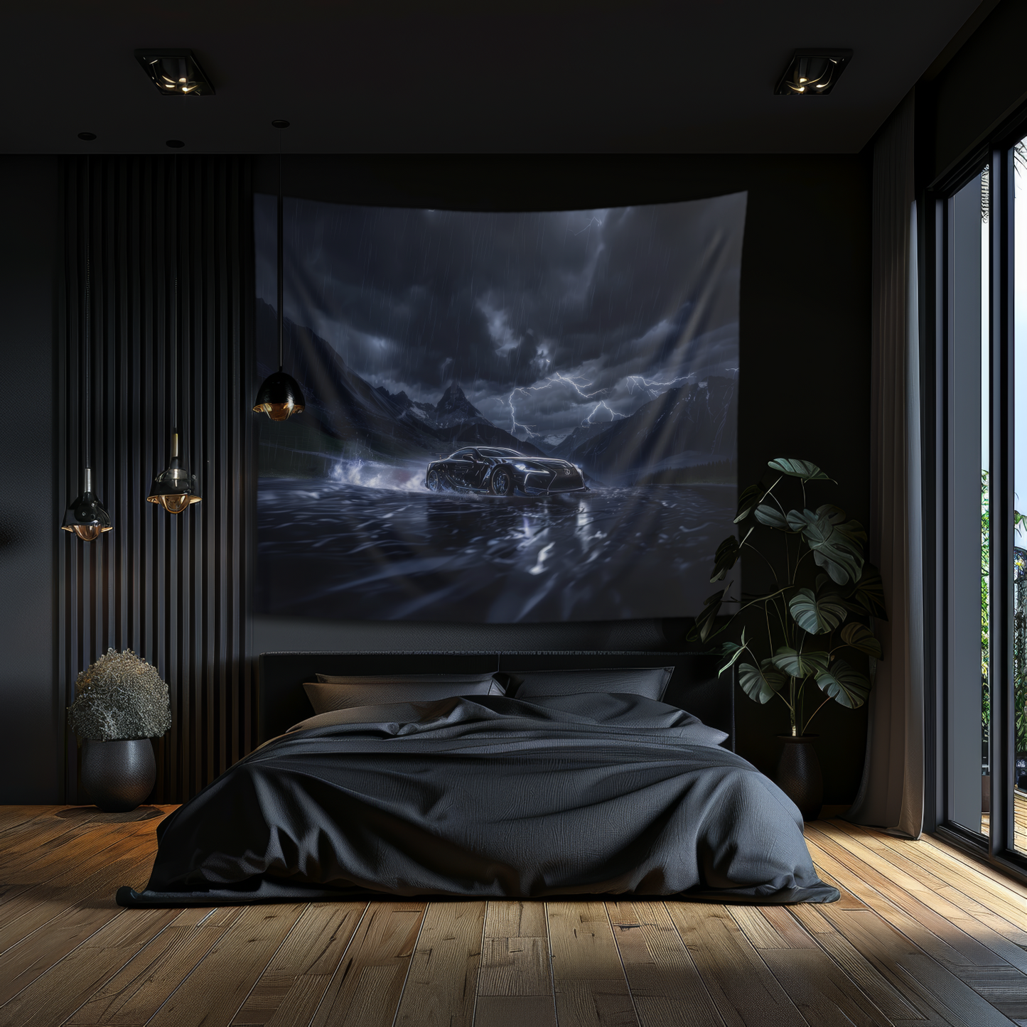 Lexus RC500- Hanging Wall Car Art Tapestry