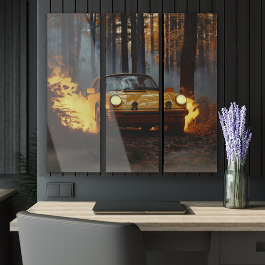 Porsche Carrera- Three Piece Acrylic Wall Art