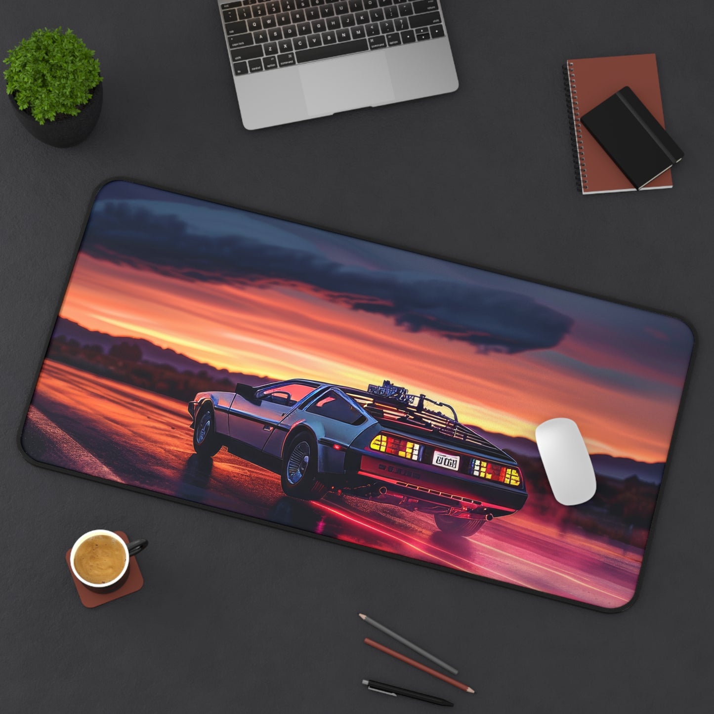 DeLorean- Car Mousepad