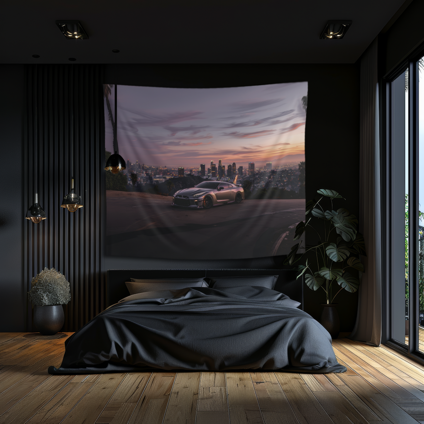 Nissan GTR R35- Wall Art Tapestry